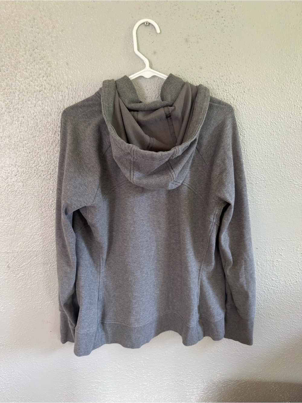 Athleta Gray Full-Zip Hooded Sweatshirt - Picture 4 of 4